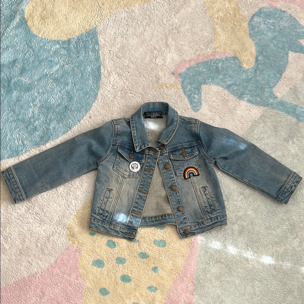 Wee Monster Blue  kids Jean Jacket Classic Denim Style